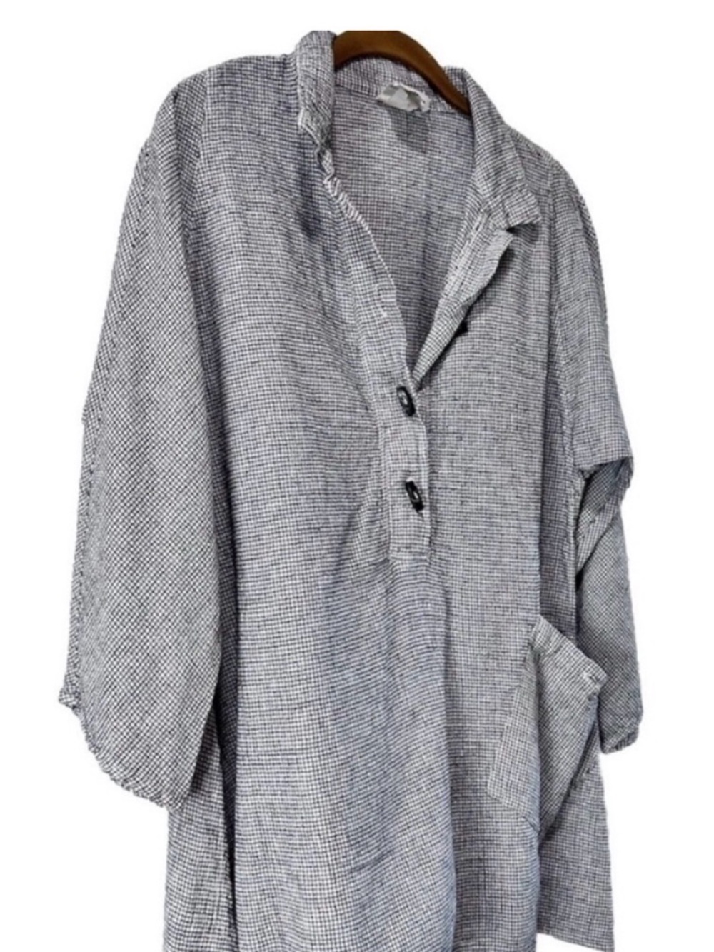 MILL VALLEY Clothing Company minimalist shirt Checkered Tunic with Pocket